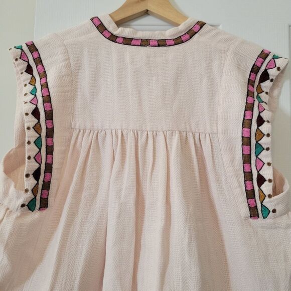 Alix of BohemiaNehru Embroidered Sleeveless Top XS - Picture 2 of 8